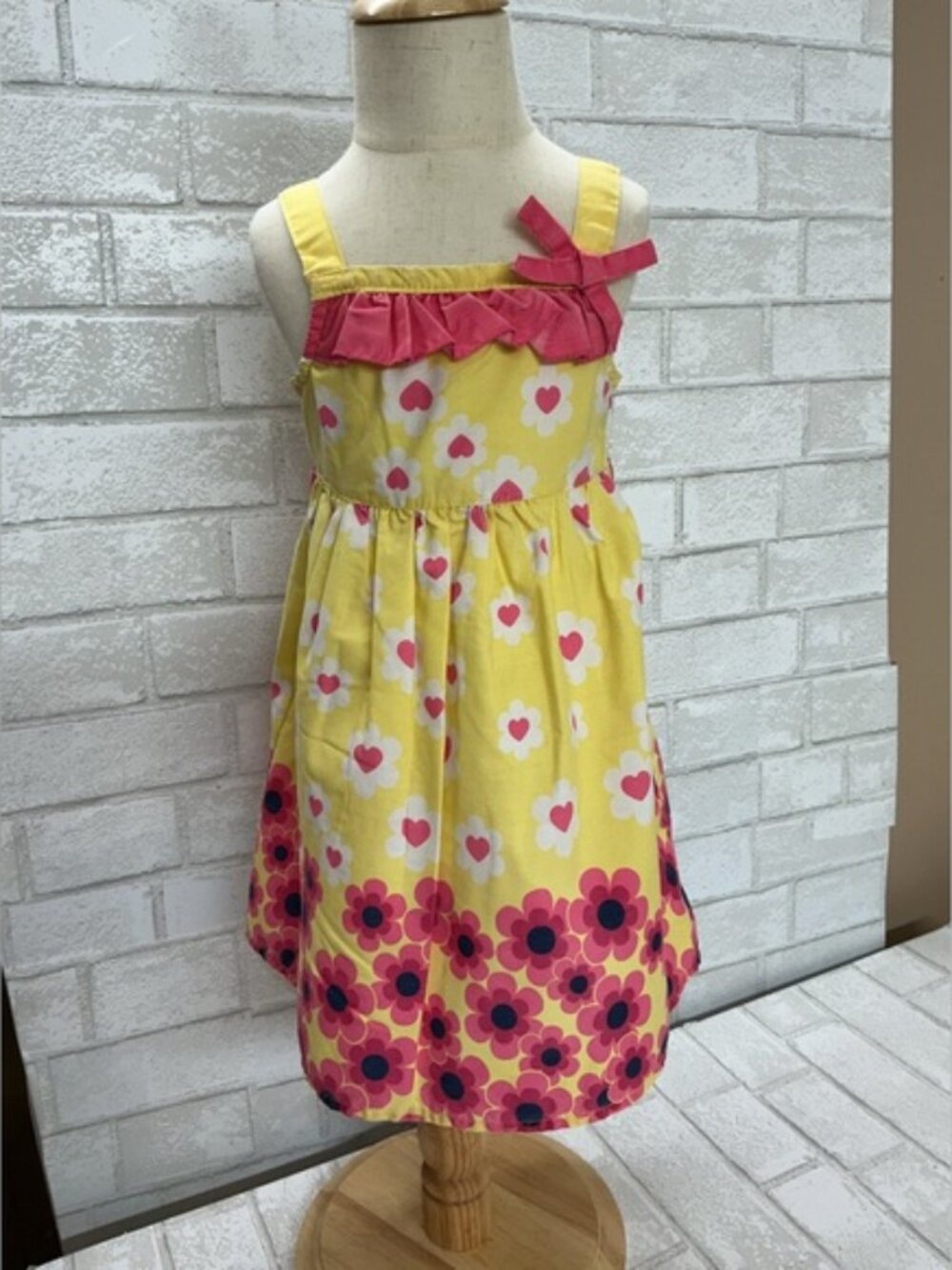 Vintage Floral And Pink Kids Dress